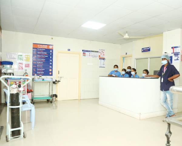 Main reception - Sarojini Devi Hospital
